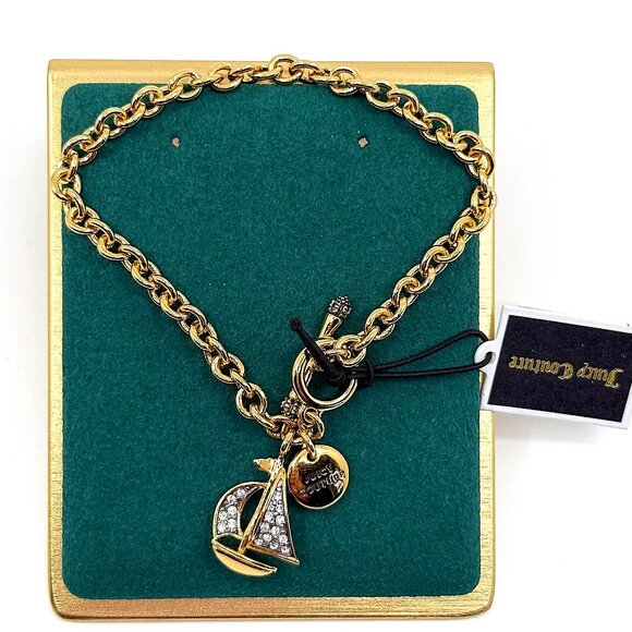 Juicy Couture Bracelet – Crystal Sailboat Pendant – New, Never Worn - Picture 3 of 4